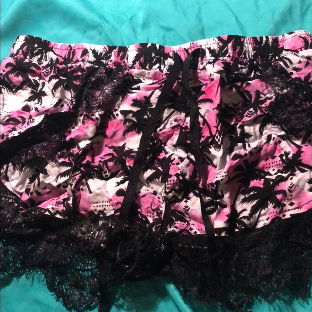 Aztec lace shorts